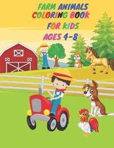 Farm Animals Coloring Book For Kids: 105 Big, Simple and Fun Designs