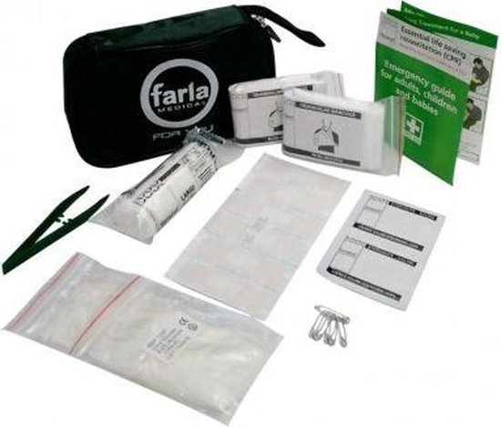EHBO Kit voor onderweg -  verbanddoos - Verbandkoffer Eerste hulp - perfect voor Gezin / Auto / Kantoor - Farla Medical
