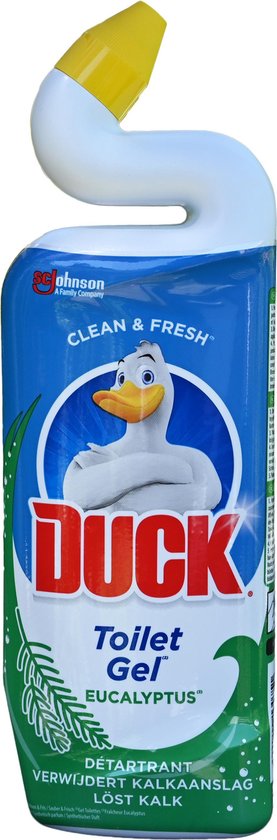 6x Duck (WC Eend) Toiletreiniger Eucalyptus - Verwijdert Kalkaanslag - 6x 750ml - WC Reiniger