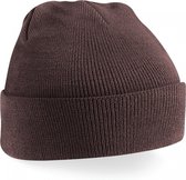 chapeau d'hiver chocolat| bonnet tricoté classique en 30 couleurs différentes| tricot à deux couches
