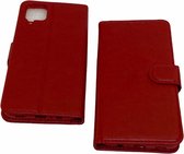 ZKl Telecom Telefoonhoesje - Book Case - Geschikt Voor Samsung Galaxy A12 - Rood