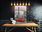 Doe-het-zelf op canvas schilderen - Car in Paris-40x60