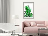 Artgeist - Schilderij - Emerald Palm - Multicolor - 30 X 45 Cm