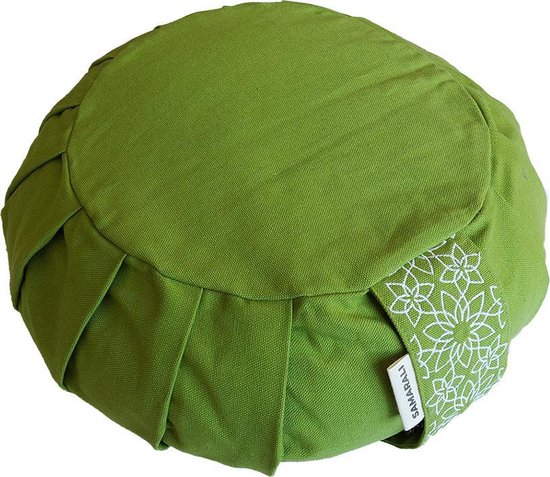 Samarali Groene Meditatie Essentials - Zafu Kussen & Zabuton Mat - Duurzaam en Biologisch van Samarali — afbeelding 3