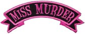 Ripper Merchandise LTD - KF - Roze en zwart Miss Murder gothic patch