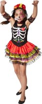 dressforfun - Griezelige Mexicaanse 128 (7-8y) - verkleedkleding kostuum halloween verkleden feestkleding carnavalskleding carnaval feestkledij partykleding - 301991