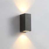 Dubbelzijdige Wandlamp - Muurverlichting - Binnenlamp - Buiten Wandlamp - Binnen Wandlamp - Buitenlamp - Badkamer Wandlamp - GU10 fitting - IP44 - Slaapkamer Lamp - Sfeerverlichting
