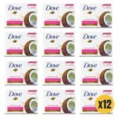 Dove Soap Tablet Lait de coco - Paquet économique 12 pièces