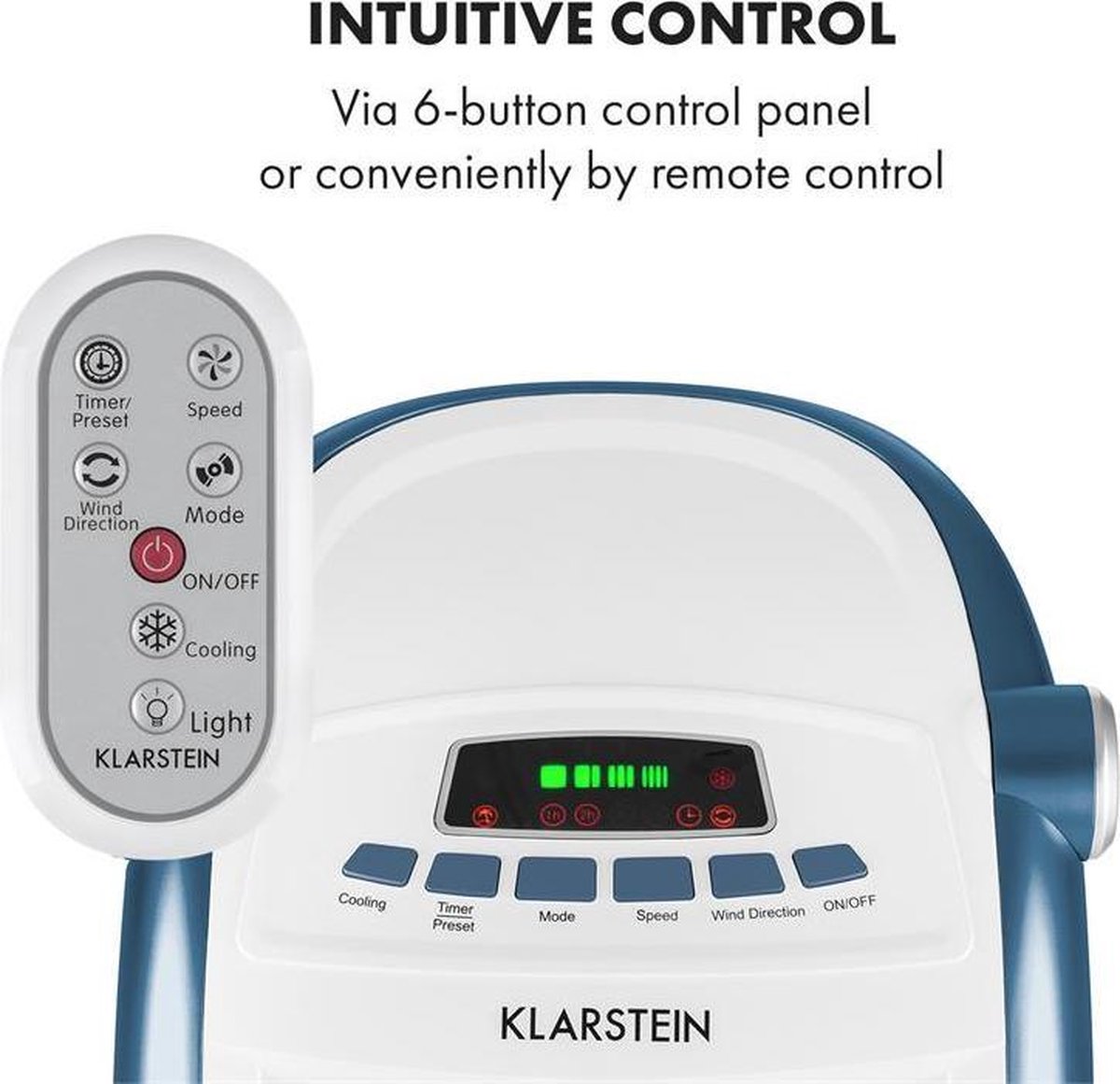 Klarstein Maxfresh Ocean Air Cooler Met Water 6l 444 M h klarstein-maxfresh-ocean-air-cooler-met-water-6l-444-m-h
