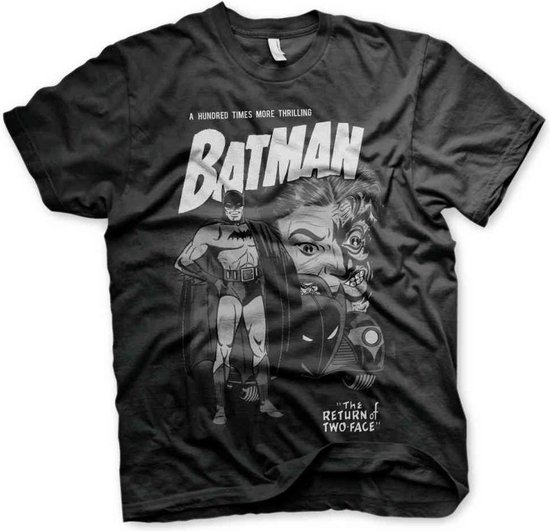 DC Comics Batman Unisexe Tshirt -2XL- Return Of Two- Face Zwart