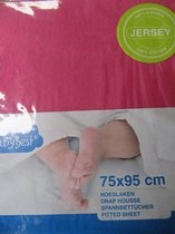 baby best , hoeslaken , box , 75x95 jersey , fuchia