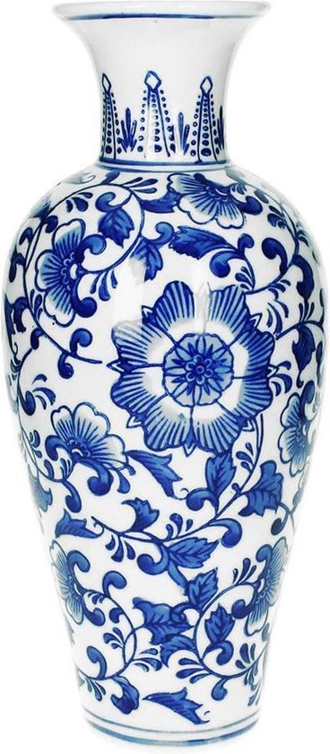 Vaas - Porselein - Delfts Blauw - 28 cm