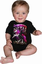 Spiral Romper baby -M- METALLICORN Zwart