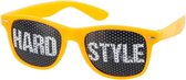 HARDSTYLE Bril - HARDSTYLE Zonnebril - Bril met Tekst - Pinhole Zonnebril - Sticker Bril - Oranje