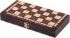 Afbeelding van het spelletje Schaakspel hout - Inklapbaar schaakspel - 31 x 31cm - Reis schaakbord met schaakstukken - Schaken en Dammen