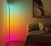 Industriële staande vloerlamp RGB - LED - hoeklamp  - 140 cm hoog