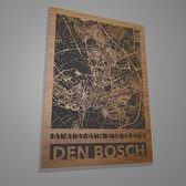 Stadskaart van Den Bosch met coördinaten