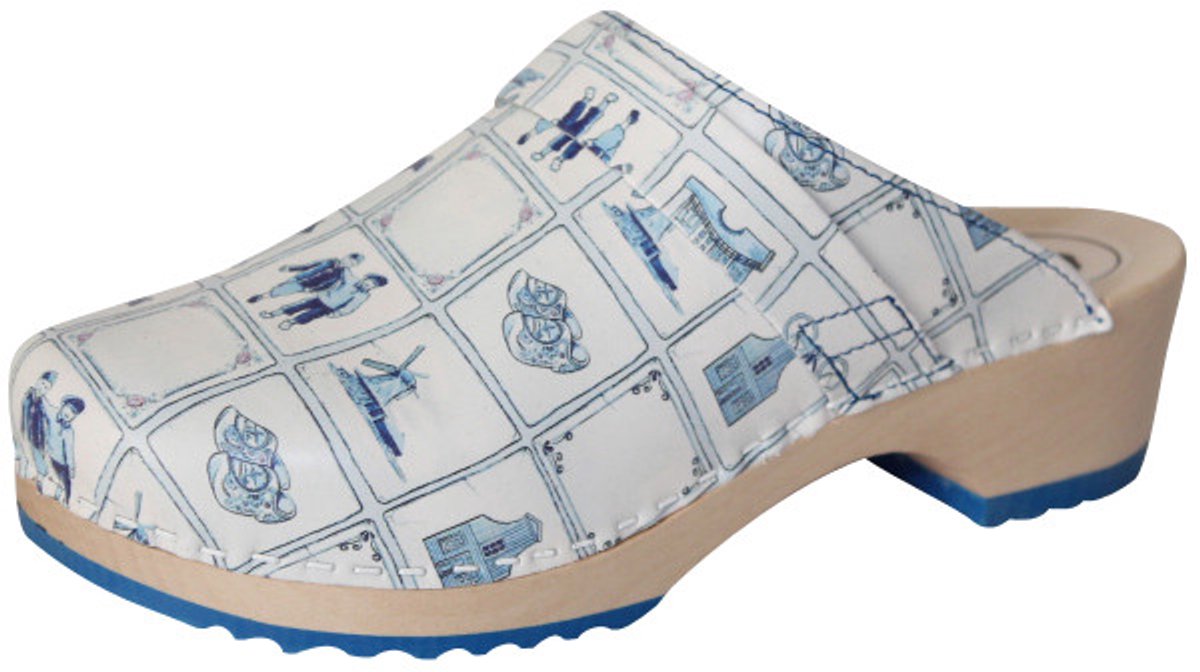Clog Delfts Blauw | Makkelijk Schoon te Maken | BigHorn 6006 | Maat 38