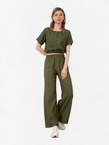 La Pèra Vrijetijdspak groen Vrouwen tweedelige loungewear set Dames - Maat 36