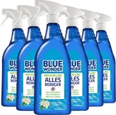 Blue Wonder 100% Natuurlijke Allesreiniger Spray Oranjebloesem Grootverpakking - 6x 750 ml (4,5 liter)