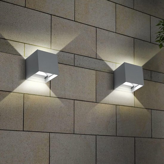 1 x applique murale LED Kubus - pour usage intérieur et extérieur -  faisceau lumineux... | bol