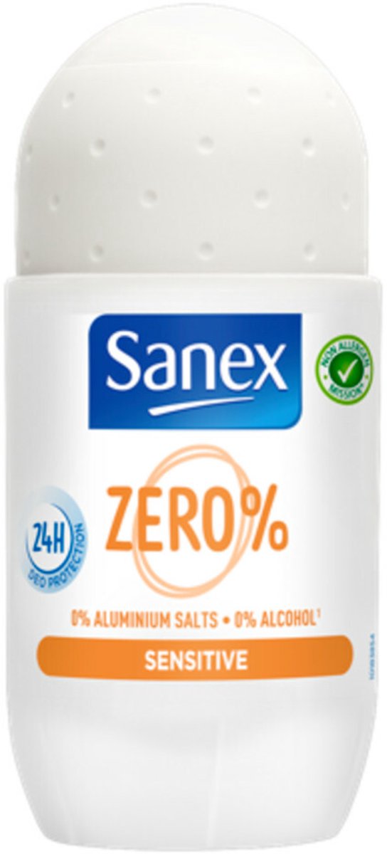 Bol.com 6x Sanex Deoroller Zero% Sensitive Skin 50 ml aanbieding