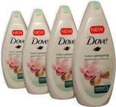 Dove Purely Pampering - Shower Gel - Pistachio Cream Magnolia - Voordeelverpakking 4 x 500 ml