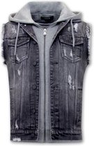 Enos Spijker Bodywarmer Heren met Capuchon - RJ9105 - Zwart - Maat: M