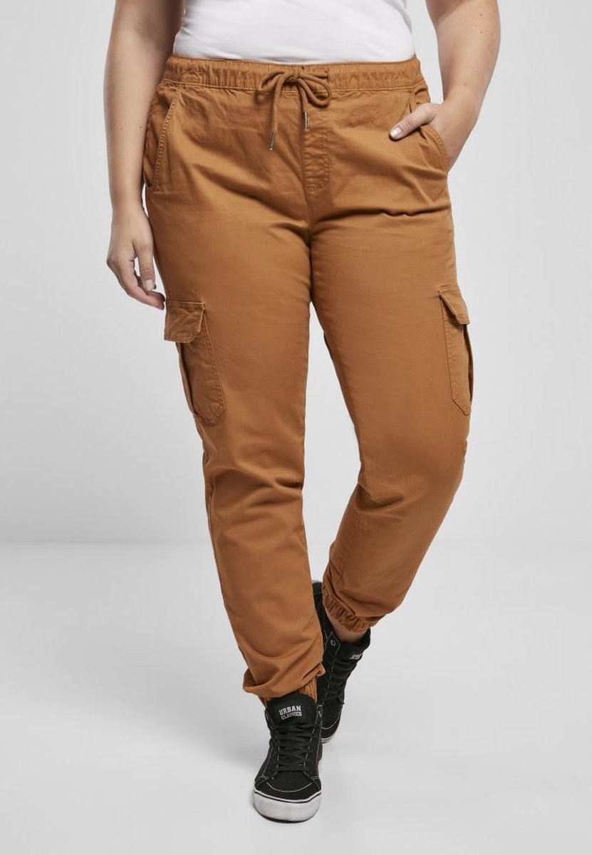 Urban Classics High Waist Jogging Cargobroek S Bruin