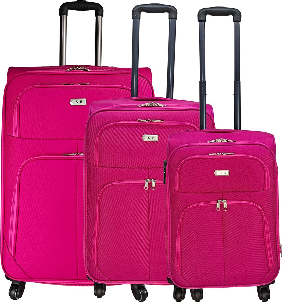 3 delig bagage koffer set wielen trolley - | bol.com