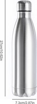 Waterfles - 750 ML - RVS - Roestvrij staal - 27 cm