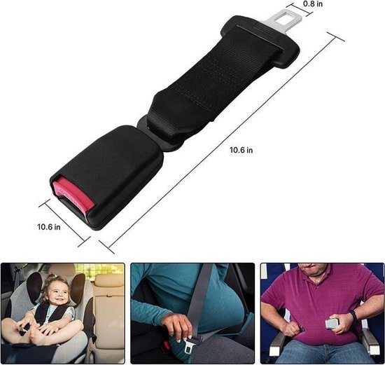 Rallonge de ceinture de sécurité - Set 2 pièces - Voiture - Bus - Rallonge  de ceinture... | bol.com