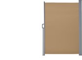 Elegante Zijluifel - Uittrekbaar Doek - Duurzame Stalen Behuizing - Hoogte 173 cm - Bescherming Voor Balkon, Terras - Bruin - 180 cm x 300 cm