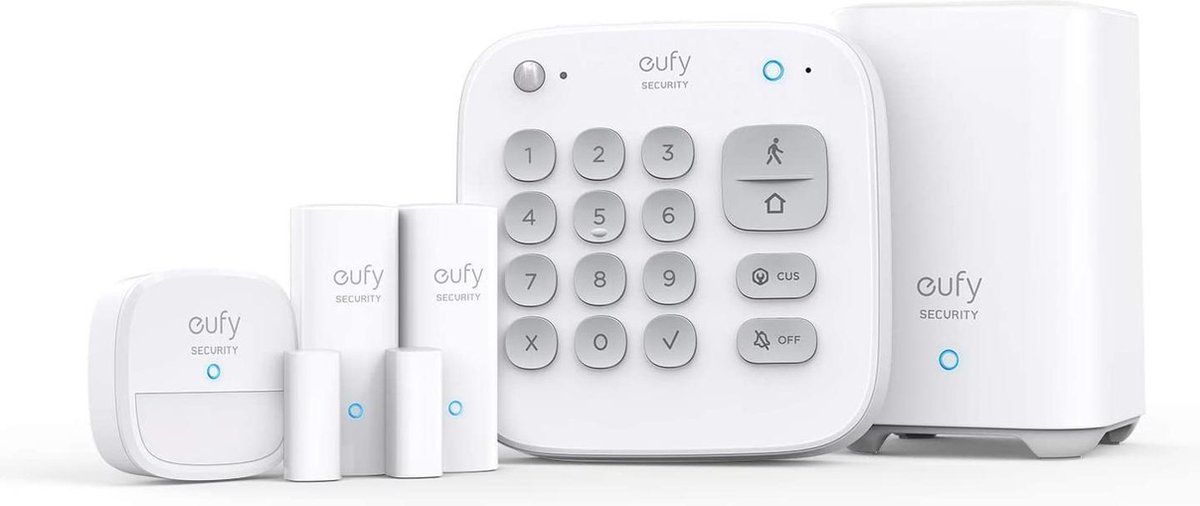 Eufy 5-Piece Alarm Kit - Compleet Beveiligingssysteem - Keypad - Bewegingssensor - 2 Raam-/deursensoren - Eufy