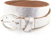 Kidzzbelts Meisjesriem 2075 - Zilver - 55 cm