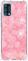 Telefoon Hoesje Geschikt voor Samsung Galaxy M02s | A02s Case Anti-shock met transparante rand Lente Bloemen