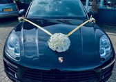 ZAHANA  Luxe Trouwauto Versiering - Auto Decoratie Bruiloft - Autodecoratie Trouwerij Huwelijk - Motorkap Versiering Trouwauto - Autobloemstuk Auto - Autoboeket - Bloemen voor op d