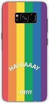6F hoesje - geschikt voor Samsung Galaxy S8 Plus -  Transparant TPU Case - #LGBT - Ha! Gaaay #ffffff