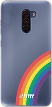 6F hoesje - geschikt voor Xiaomi Pocophone F1 -  Transparant TPU Case - #LGBT - Rainbow #ffffff