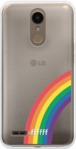 LG K10 (2018) Hoesje Transparant TPU Case - #LGBT - Rainbow #ffffff