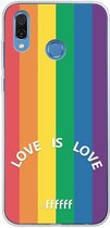 6F hoesje - geschikt voor Honor Play -  Transparant TPU Case - #LGBT - Love Is Love #ffffff