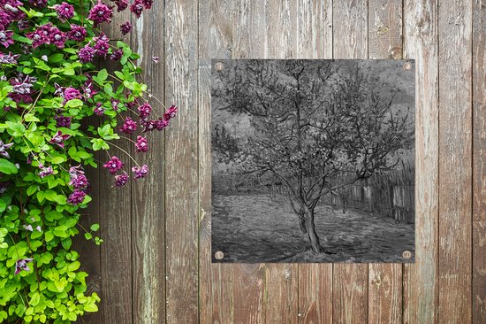 Posters de jardin Le pêcher rose - Peinture de Vincent van Gogh - 50x50 cm