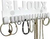 Sieradenhouder muur - Ophanghaken- - Slaapkamer decoratie - Bijoux wit haken wand - Sieradenrek Galeara design