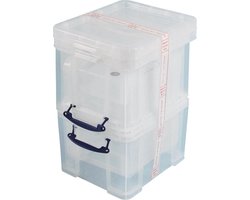 Really Useful Box 35 liter, transparant, pak van 3 dozen