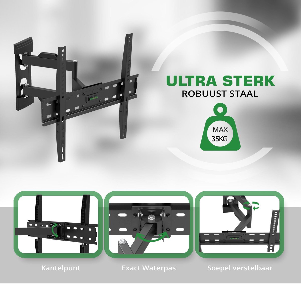 BELIFE Muurbeugel voor SONY - TV Beugel voor Sony televisies - 26'' tot 55 Inch thumbnail 4