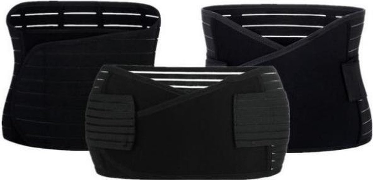 JT Beauty Care 3-in-1 Zwangerschapsband Postpartum Zwart Buikband Na Zwangerschap - Bekkenband B