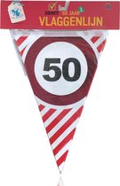 3BMT 50 jaar verjaardag versiering - slingers 50 jaar - 3 meter