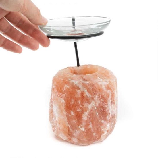 Spiru Zoutsteen Waxinelichthouder Met Aroma Diffuser 1750 gr 12 x