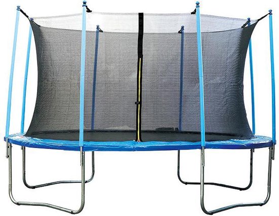 Blumill trampoline met veiligheidsnet - afsluitbaar - ruim formaat - rond - ø 305 cm
