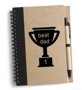 Notitieboekje Met Tekst Best Dad - Vaderdag Cadeau - Cadeau Voor Papa - Notitieboekje Met Pen - Boekje Met Pen Voor Vader - Voor De Beste Vader